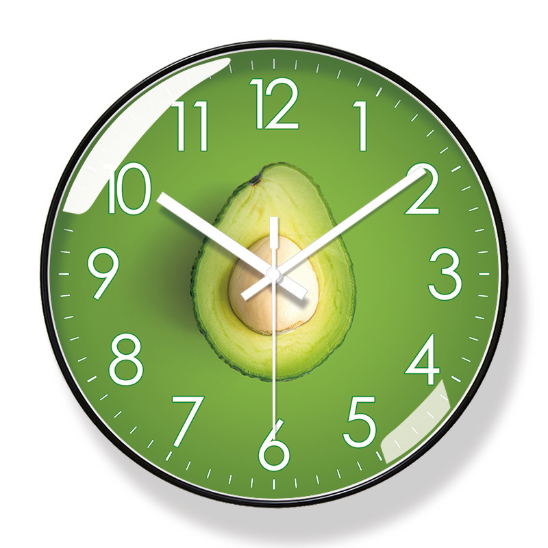 Reloj de pared 6091 para hotel/restaurante/supermercado de frutas, reloj de pared moderno silencioso de barrido de segundos, reloj de cuarzo de larga duración