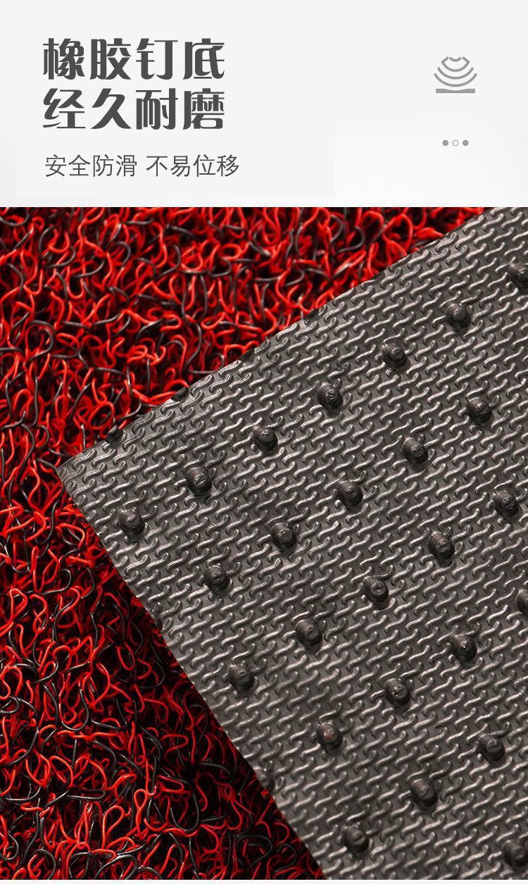 Thickened Silk Loop Floor Mat for Entryway, Customizable Door Mat, Entrance Door Mat, Carpet, Car Mat
