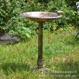 花园鸟喝水盆带鸟鸟浴盆鸟用洗澡盆喂鸟器鹦鹉玩具宠物户外批发