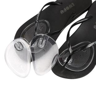 Transparent Silicone Forefoot Non-Slip Anti-Wear Front Half Pad Clip Pad Sandals Flip-Flop Half Size Pad Special for Hair
