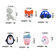 ベビー用品シリコンアイスクリームカップ歯ゴムビーズばら積ペンギンビーズdiy赤ちゃん歯磨きおしゃぶりチェーン防止