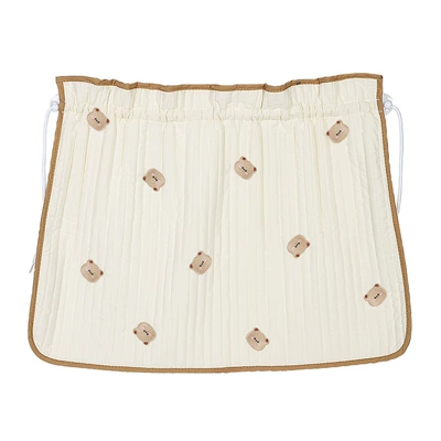 Sunscreen Heat Insulation Telescopic Car — Car curtains - quilted-embroidered-edged-embroidered-curtains-cloud-bear-head