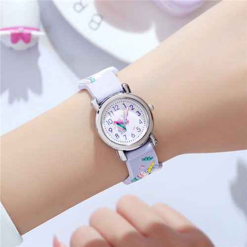 A08712-2 children's watch green fashion multiple styles quartz watch boys and girls cartoon slap bang