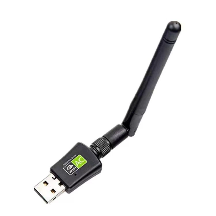 USB Wi‑Fi адаптер без драйверов, USB беспроводной сетевой адаптер 5G двухдиапазонный для настольного ПК и ноутбука, приёмник Wi‑Fi