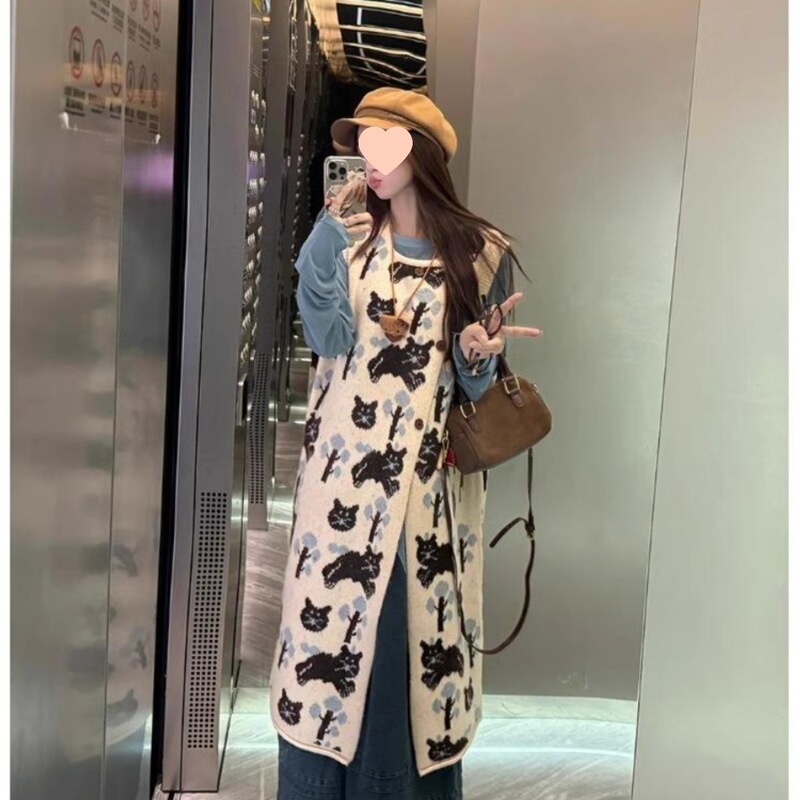 Designed Layered Vest Dress Bottoming Shirt Lace Wide-Leg Denim Pants Women's 2025 Spring & Fall Fashion Suit