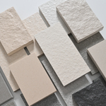 星云米白通体马蹄石室外庭院防滑石英砖18厚地砖户外别墅花园瓷砖