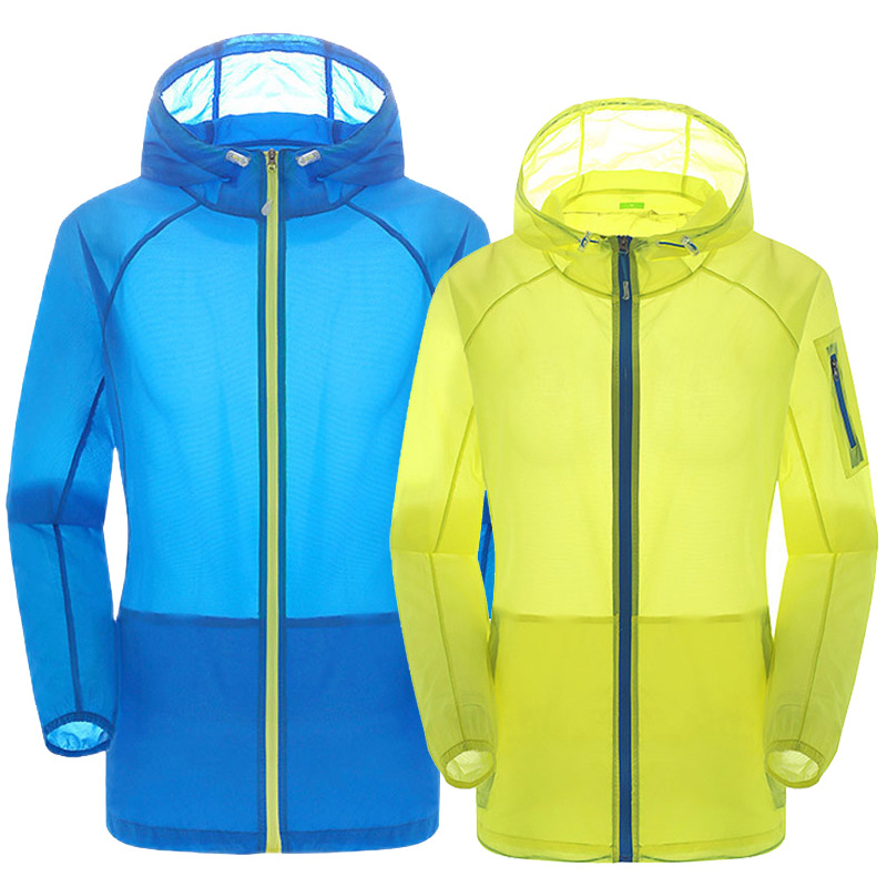 Sunscreen Clothing Women's Summer Coat Thin Outdoor Skin Coat Breathable UV Protection Fishing Shirt Men's Sunscreen Clothing