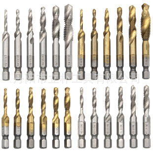 Wholesale combination 6pc composite tap high speed steel drilling and tapping integrated tap titanium plating machine hole tapping