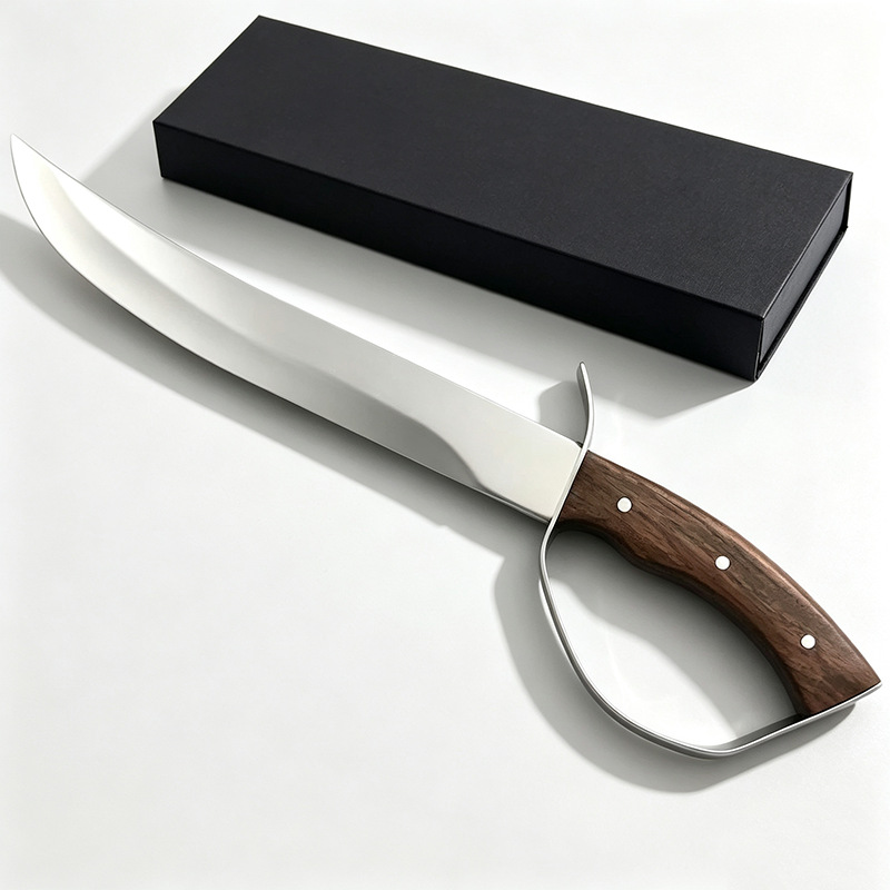Nuevo cuchillo de champán ceremonial transfronterizo cuchillo de abertura de botellas de acero inoxidable cuchillo de champán sin hoja image 4