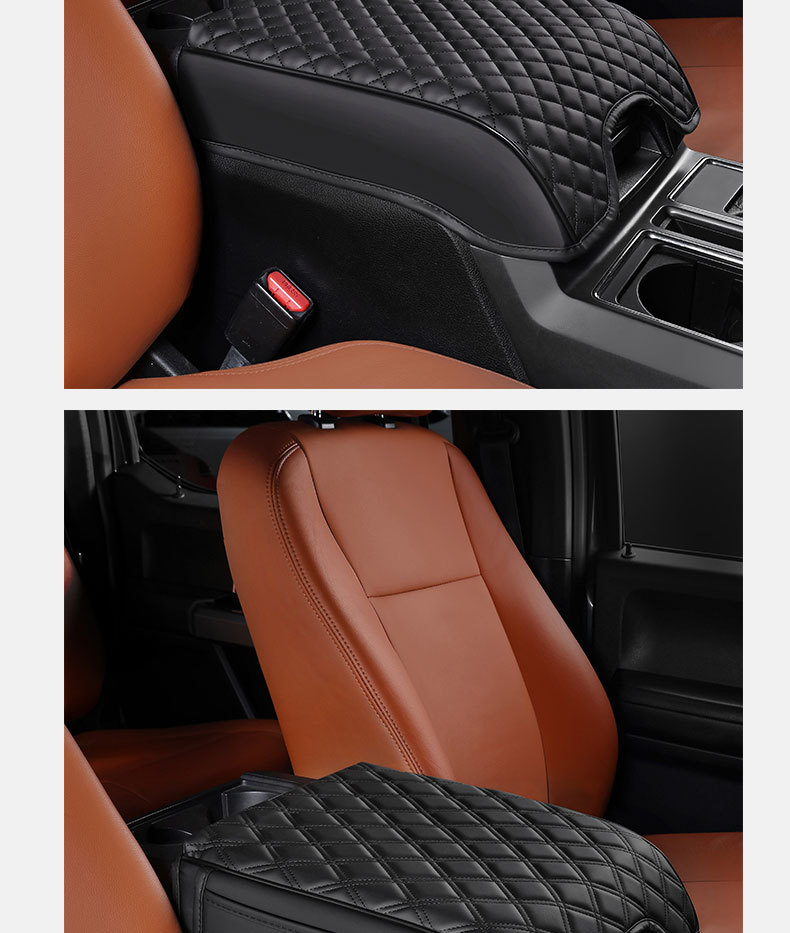 Suitable for 2015-2020 Ford F150 Car Armrest Box Heightening Pad Elbow Support Pad Armrest Box Cushion