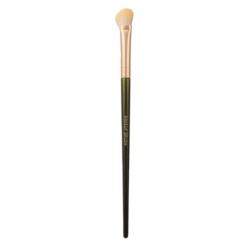 GECOMO sickle nose shadow brush, beveled silhouette brush, shadow blending brush, bridge of nose, semi-fan shape, affordable makeup brush