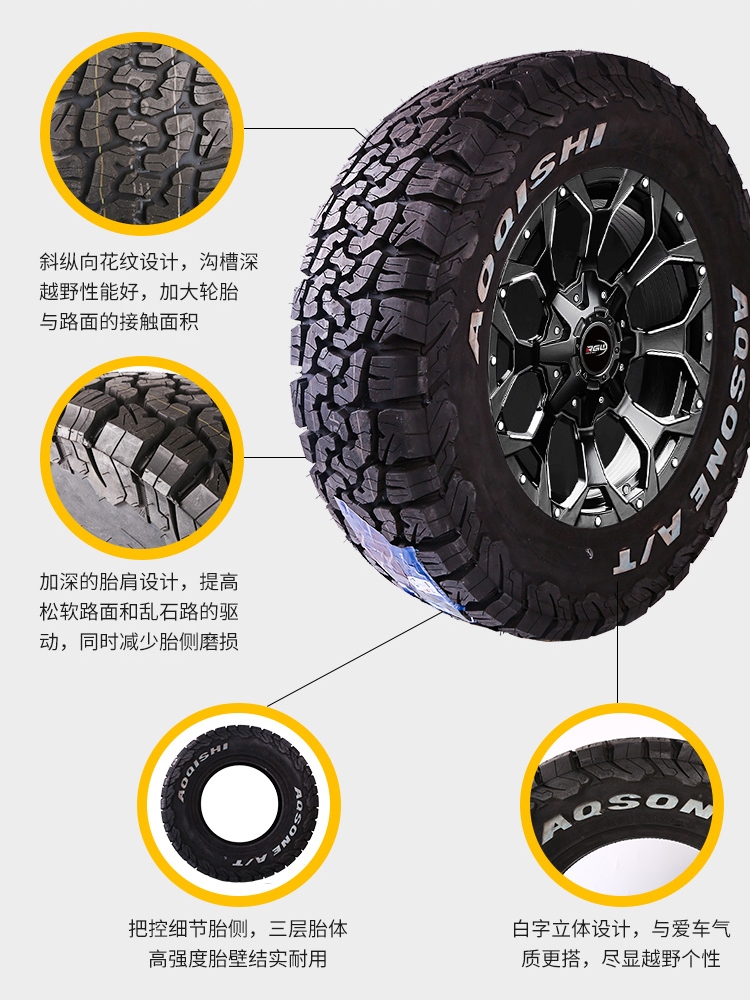 At Off-Road Tires 205/215/225/235/245/255/265/60/65/70/75R15R16R17Mt