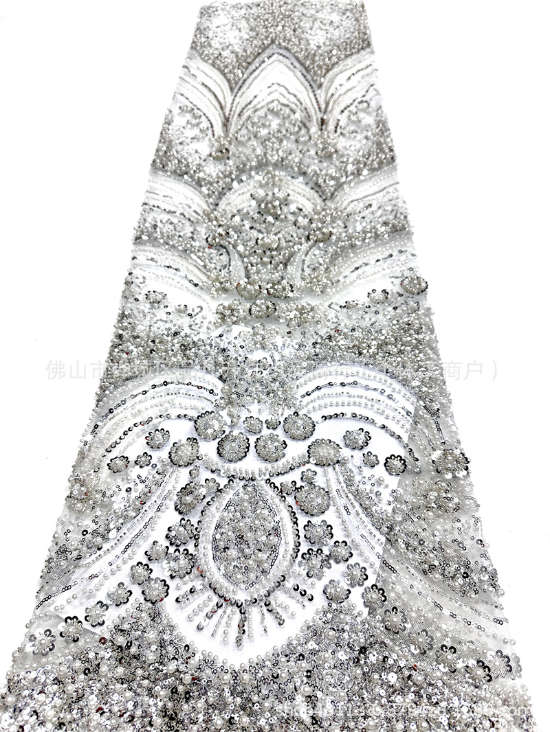 Nuevo vestido de novia de moda vestido de cena de moda tela de perlas brillante comercio exterior transfronterizo al por mayor