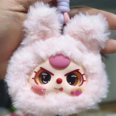 漫画の4寸のぬいぐるみの3歳の頭の鍵はカップルの自動車のカバンの鍵のチェーンを掛けて子供の機械のカバンをつかんで卸売りをします。