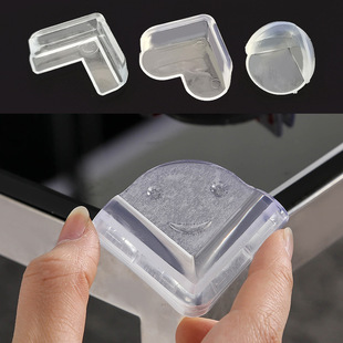 Baby Safety Table Corner Coffee Table Wrapped Edge Protective Cover Spherical Transparent Corner Soft Rubber Corner Protective Corner Anti-collision Corner