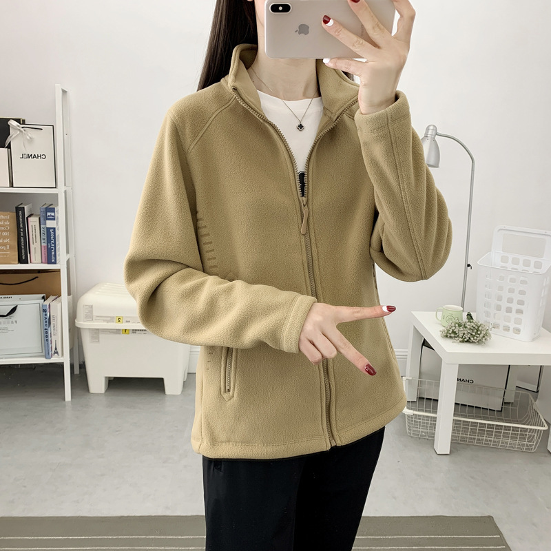 Jacket de terciopelo shaker hombre al aire libre invierno invierno abrigo abrigo abrigo de terciopelo perforación interior cardigán de doble cara camisa de moda mujer image 1