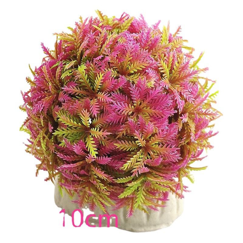 Planta acuática decorativa para acuario – simulación de pasto y flores para paisaje y desove de peces Pavo Real