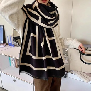 Imitation cashmere scarf women winter high sense office air conditioning shawl women yiwu wholesale scarf scarf autumn and winter