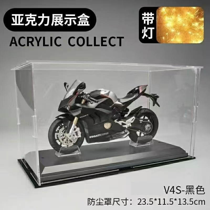 Huayi 1/12 Chuan H2R modelo de motocicleta de aleación de simulación modelo de motocicleta de juguete de deslizamiento de luz y sonido para niños