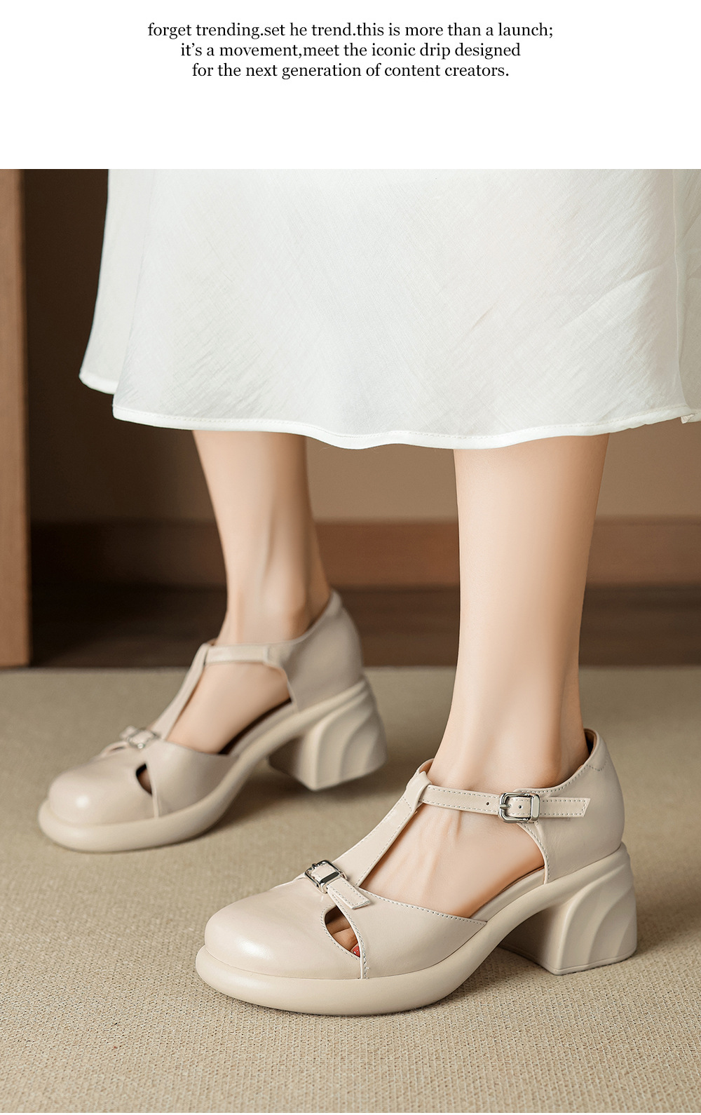 Sandal cao gót nữ mũi nhọn bít đế dày gót 6 cm phong cách đơn giản — đen chi tiết 15