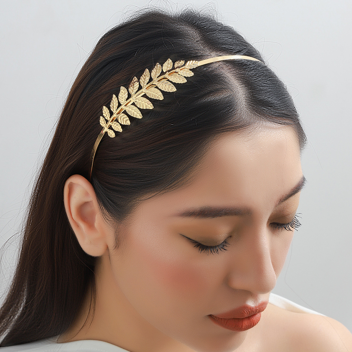 Coreano temperament aleación hoja de cabello estilo estilo de moda estilo de diseño europeo y americano cabello estilo de moda joyería transfronteriza mayorista