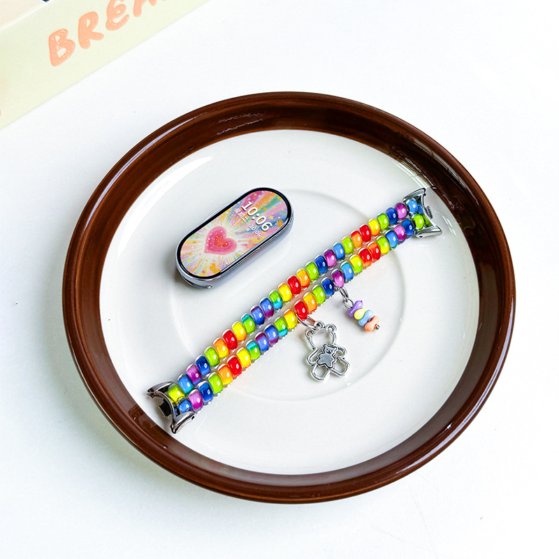 Suitable for Xiaomi Mi Band 10 Watch Strap 9Nfc Phone Line 8 Hair Band 7/6/5/4/3 Wristband Girls High Fashion