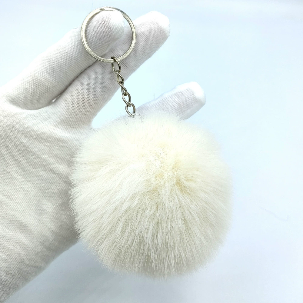 Multicoloured puffer ball, keychain with accessories, (Physicals), 8cm, DIY