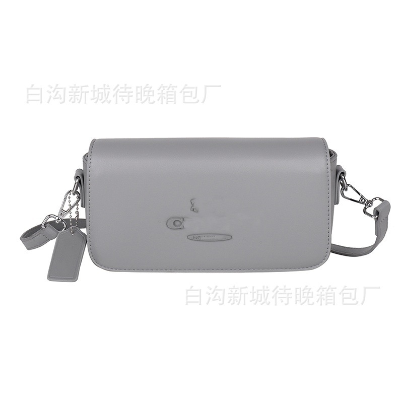 跨境新款外贸小方包纯色简约单肩斜挎通勤女包包bags时尚潮流bags|undefined