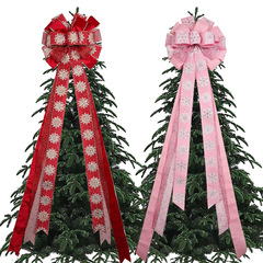 志祥クリスマスリボンクリスマスツリー装飾装飾クリスマス雪花模造麻リボン完成品卸売り