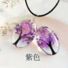 Starry sky, necklace, glossy plant lamp, pendant, accessory, handmade, with gem, wholesale