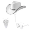 White denim set, 3 piece set