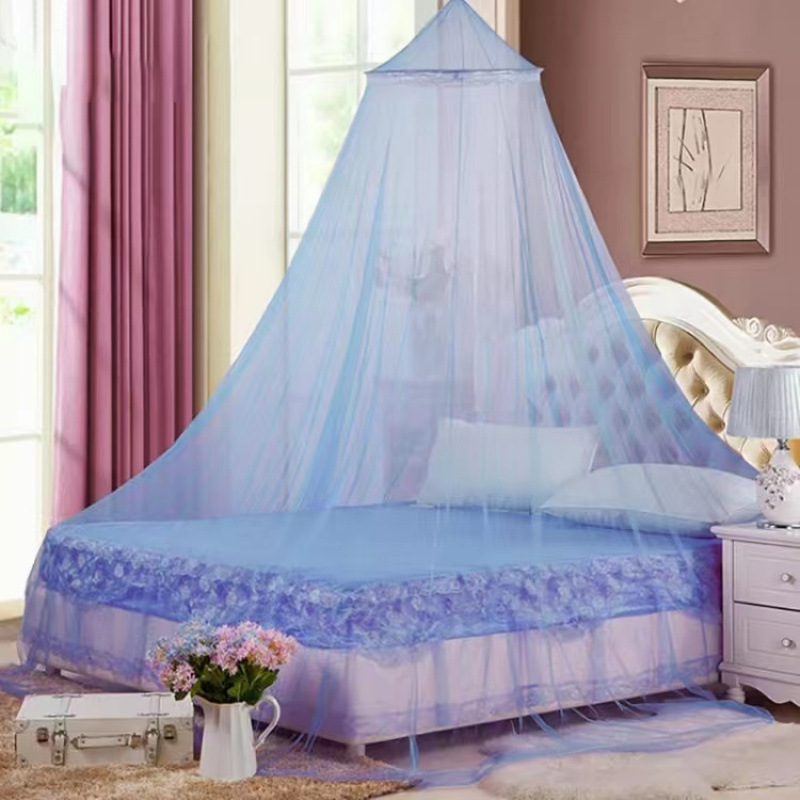 Dome Mosquito Net for Home Ceiling, No Installation Required, No Drilling, Single or Double Bed, Encrypted Princess Style Mosquito Net for Summer