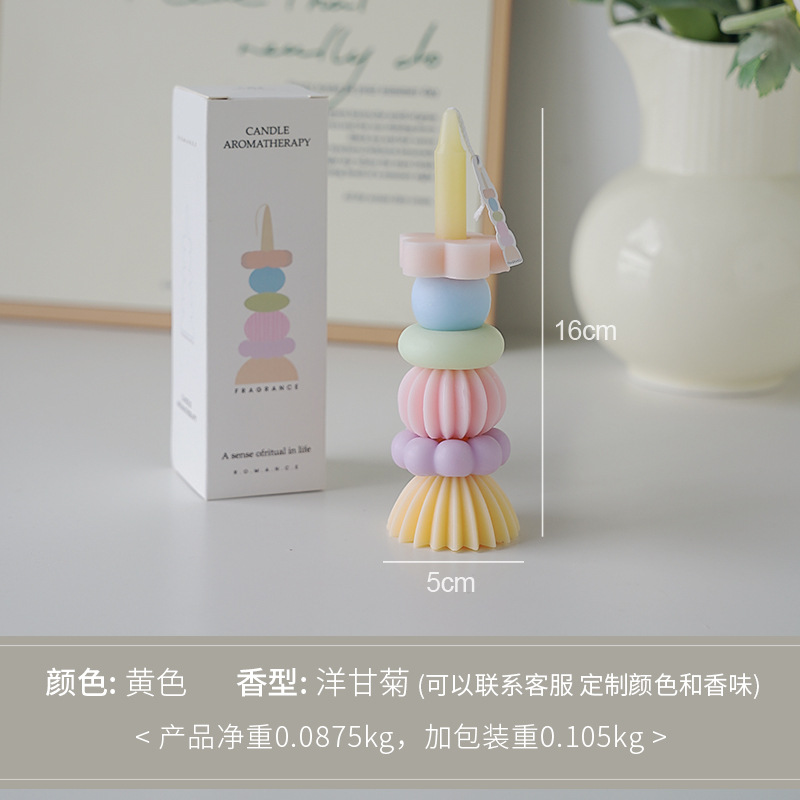 Pila de música, velas de aromaterapia, adornos de ambiente, fragancias creativas, regalos hechos a mano para niñas