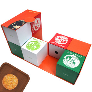 Mid-Autumn Festival moon cake packaging box creative gift box small batch gift box handmade Rubik's Cube blind box
