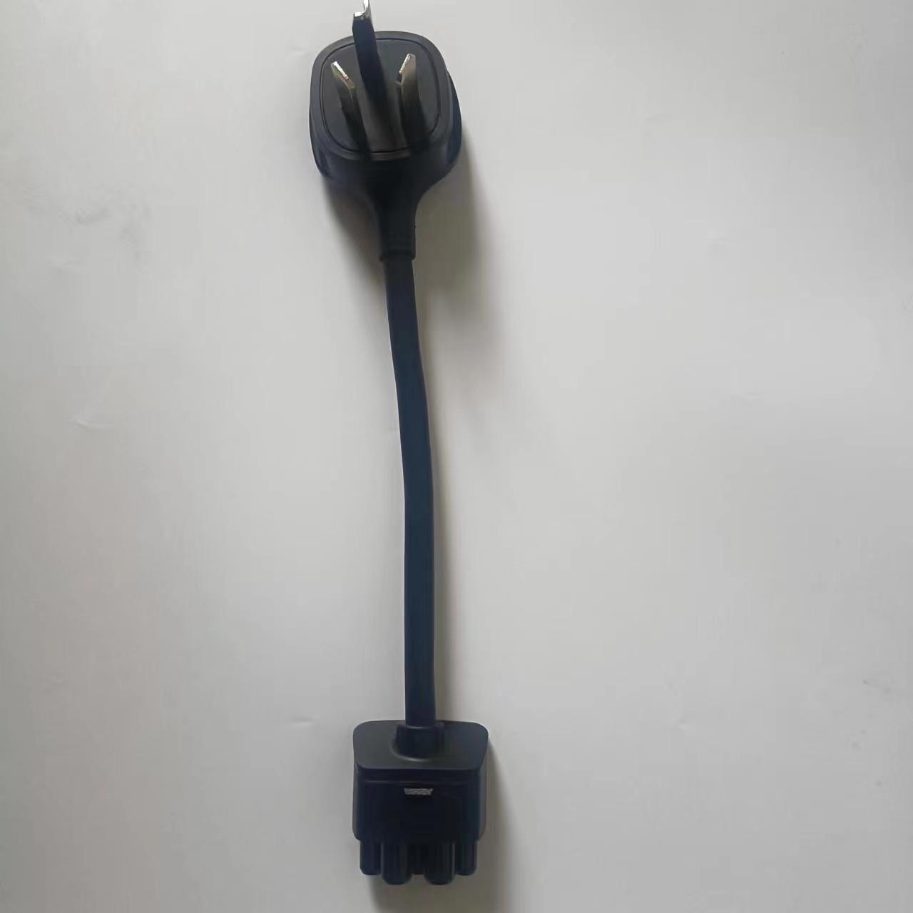 特斯拉充电桩转换插头线奥插3芯4芯新能源转换插头