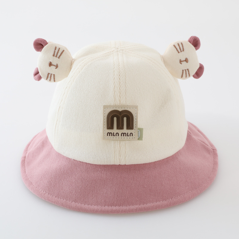 Sombreros para bebés primavera y otoño orejas super lindas para niños pescadores para niños niñas para bebés delgados sombreros de caña de otoño