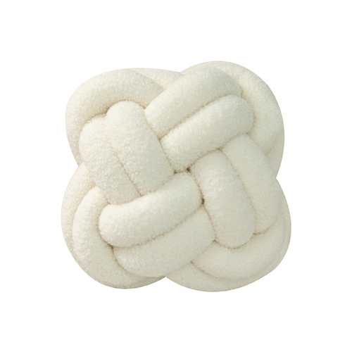 Cross-border Amazon ins lambswool knotted woven pillow Danish Knot ball Chinese knot sofa bay window decoration
