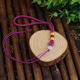 Jade bead rope head-17 purple