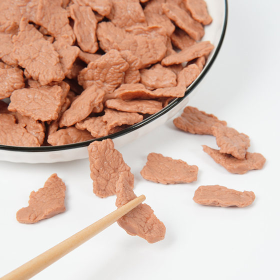Mini food and play simulation meat slices pork belly DIY hand-made food and play accessories Dollhouse doll house accessories