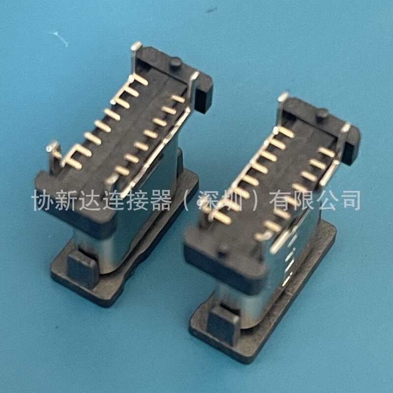 Middle Column USB Type-C Vertical Patch 16P Female Socket Pin Symmetry Height 10.0/10.5mm Vertical USB Middle Column USB Type-C Vertical Patch 16P Female Socket Pin Symmetry Height 10.0/10.5mm Vertical USB