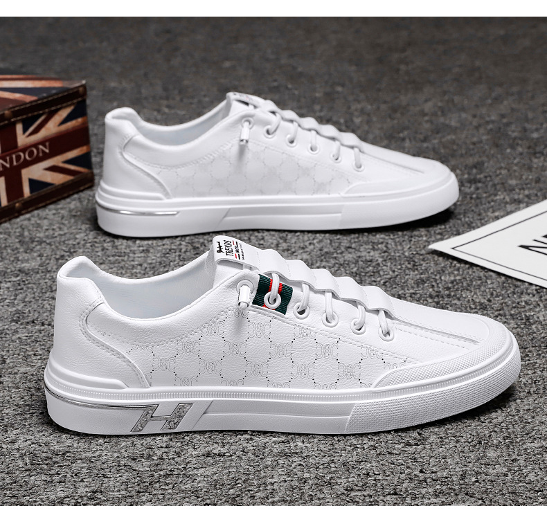 Sneakers, Herren-Sommer, Herrenschuhe, 2023, neu, atmungsaktiv, Sport, lässig, Netzschuhe, Jugend, trendy, vielseitig, weiß, Herrenschuhe_voghion.com