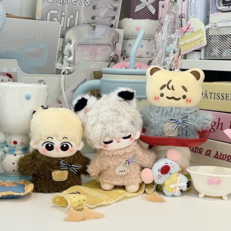 10cm15cm20cm棉花娃娃娃衣秋冬小毛衣一二三代拉布布玩偶衣服着替|undefined
