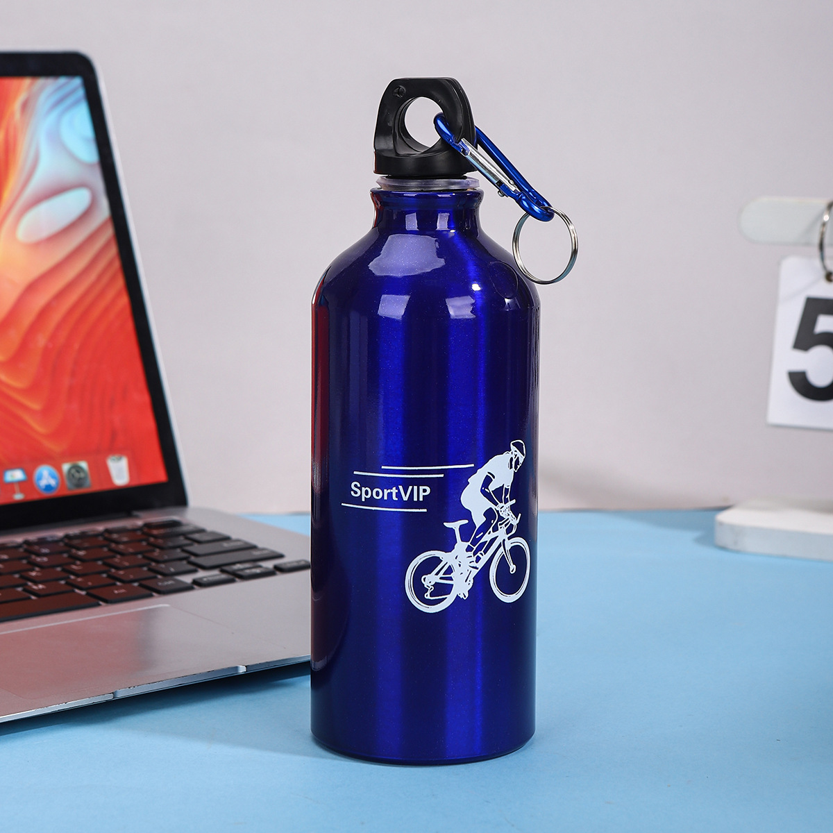 Nuevo simple taza de aluminio portátil de gran capacidad para niños y niñas ciclismo alpinismo botella de regalo taza LOGO al por mayor