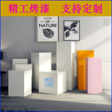 烤漆展台展示台中岛展示柜橱窗地台模特摆件底座增高台展示柱