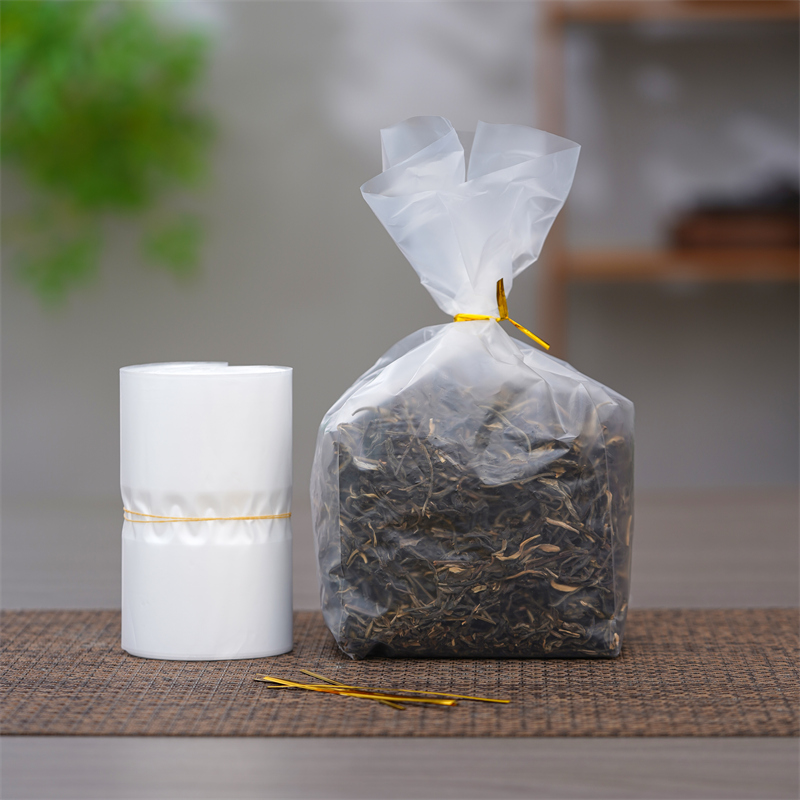 Bolsa interna transparente de té, latas de hierro, bolsa de película interna, bolsa de plástico, bolsas de sellado de té verde, té negro.