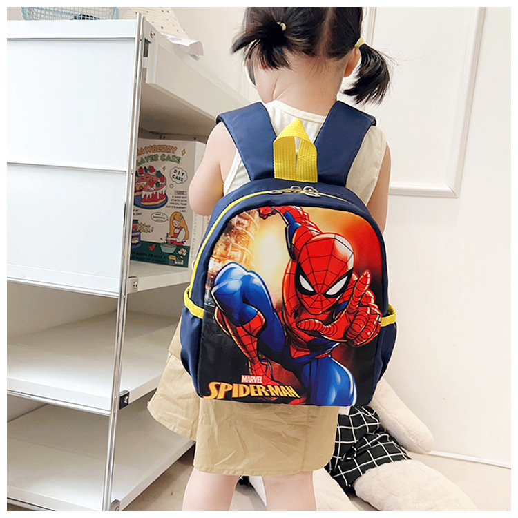 2025 Spiderman nuevo bolso de dibujos animados para niños moda bebé niño Spiderman mochila jardín de infantes