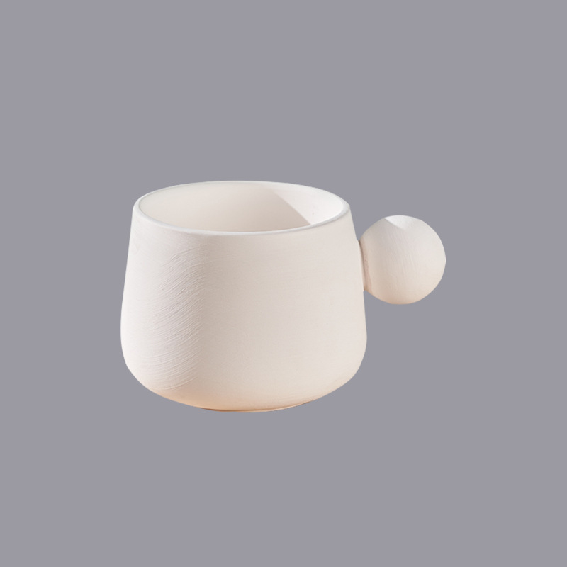 Taza de Cerámica en Blanco Cerámica para Pintar DIY, Bajo Esmalte para Manualidades DIY image 17