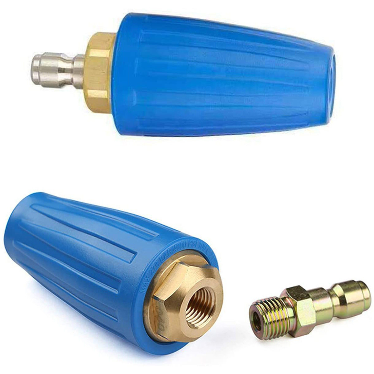 压力清洗机旋转涡轮喷嘴 4000PSI 3.0 孔 带1/4 英寸快速连接插头