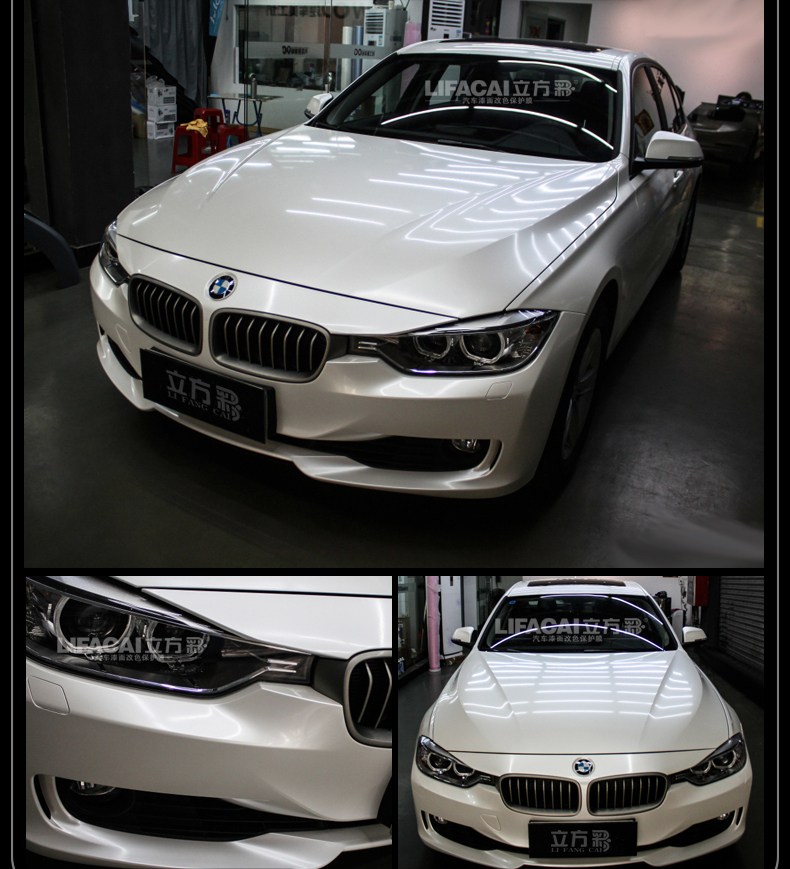 Car White Color Changing Film Interior Body Motorcycle Sticker Matte Glossy Carbon Fiber Car Wrap Film