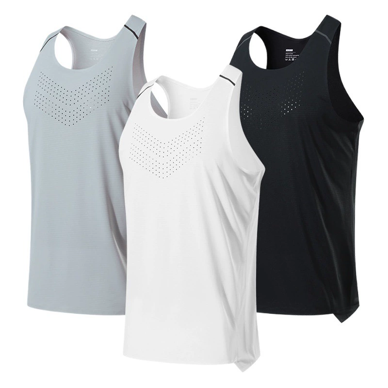 Летний спортивный жилет для бега, Мужской легкий жилет для марафонских гонок, быстросохнущая майка для фитнеса без рукавов